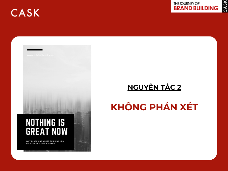 Nguyên tắc số 2: Không phán xét