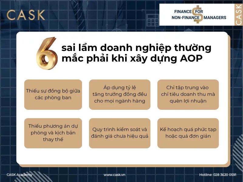 Các sai lầm thường thấy khi xây dựng AOP là gì