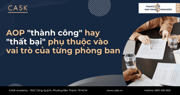 AOP “thành công” hay “thất bại” phụ thuộc vào vai trò của từng phòng ban