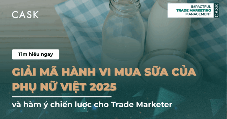 Giải mã hành vi mua sữa của phụ nữ Việt 2025 và hàm ý chiến lược cho Trade Marketer