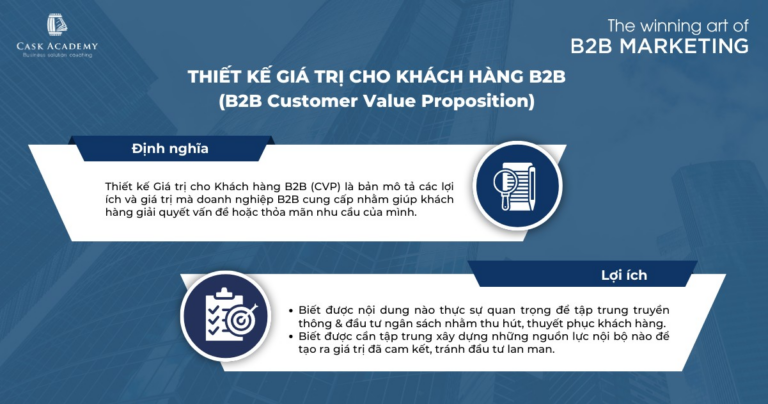 Thiết kế Customer Value Proposition (CVP) cho doanh nghiệp B2B – Kỳ 1 – Tổng quan về CVP