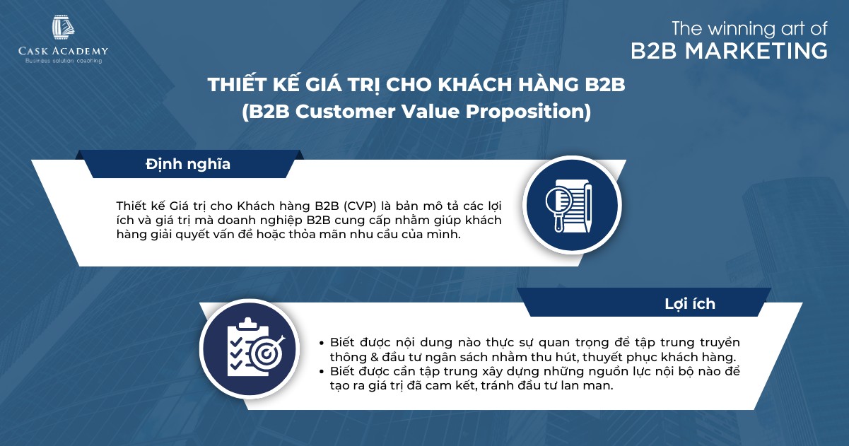 Thiết kế Customer Value Proposition (CVP) cho doanh nghiệp B2B – Kỳ 1 – Tổng quan về CVP