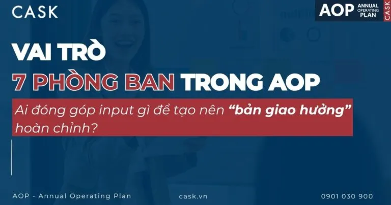 Vai trò 7 phòng ban trong AOP: ai đóng góp input gì?