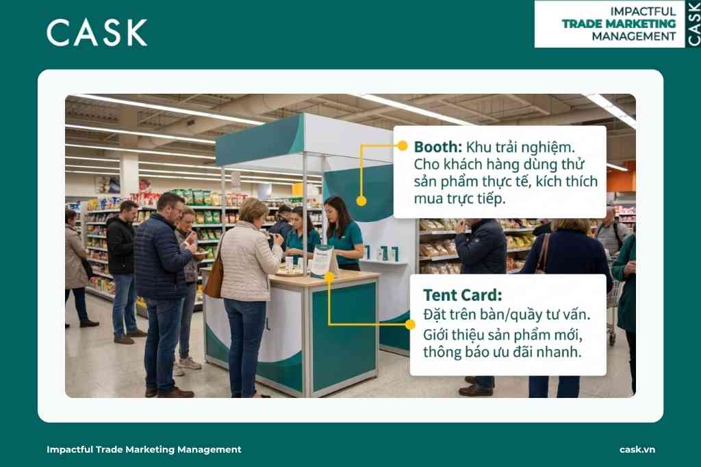 Triển khai bộ nhận diện POSM đồng bộ giúp shopper dễ dàng nhận diện thương hiệu