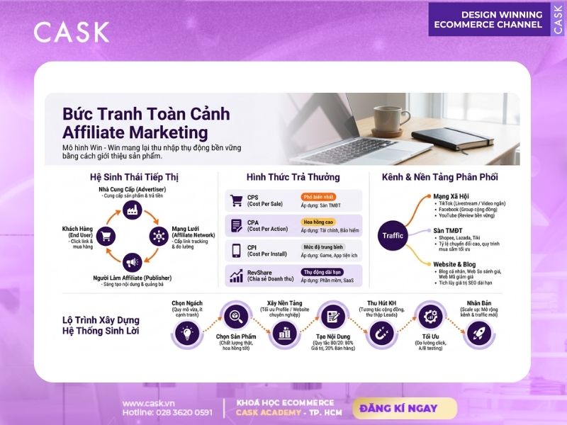 bức tranh toàn cảnh về mô hình affiliate marketing