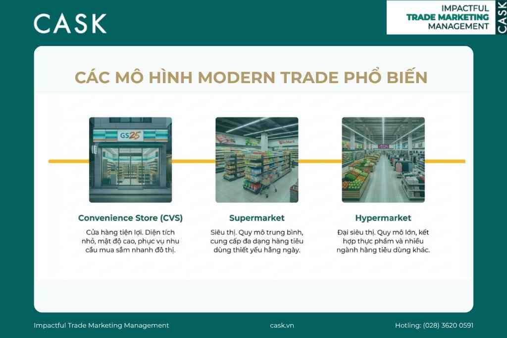 Các định dạng cửa hàng trong kênh hiện đại Modern Trade
