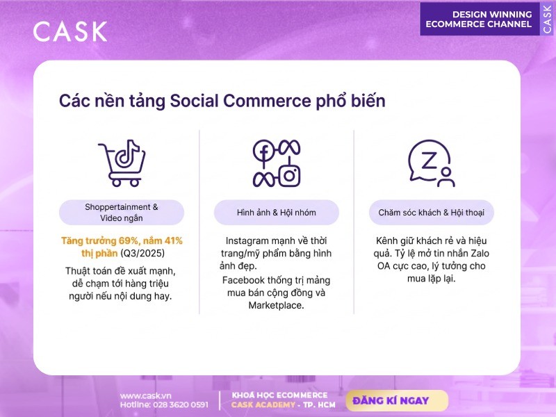 các nền tảng social commerce phổ biến tại việt nam