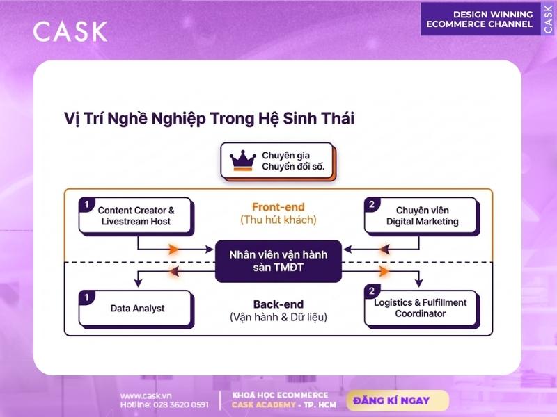 các vị trí nghề nghiệp trong hệ sinh thái e-commerce