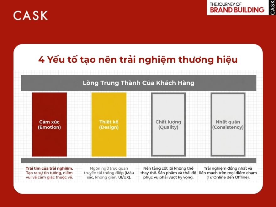 Các yếu tố tạo nên trải nghiệm thương hiệu 