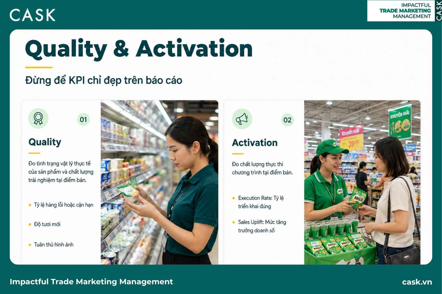 hai thẻ Quality và Activation