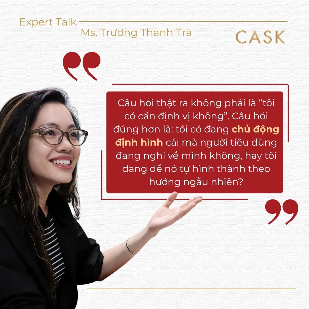 chủ động định hình cái mà người tiêu dùng đang nghĩ về mình