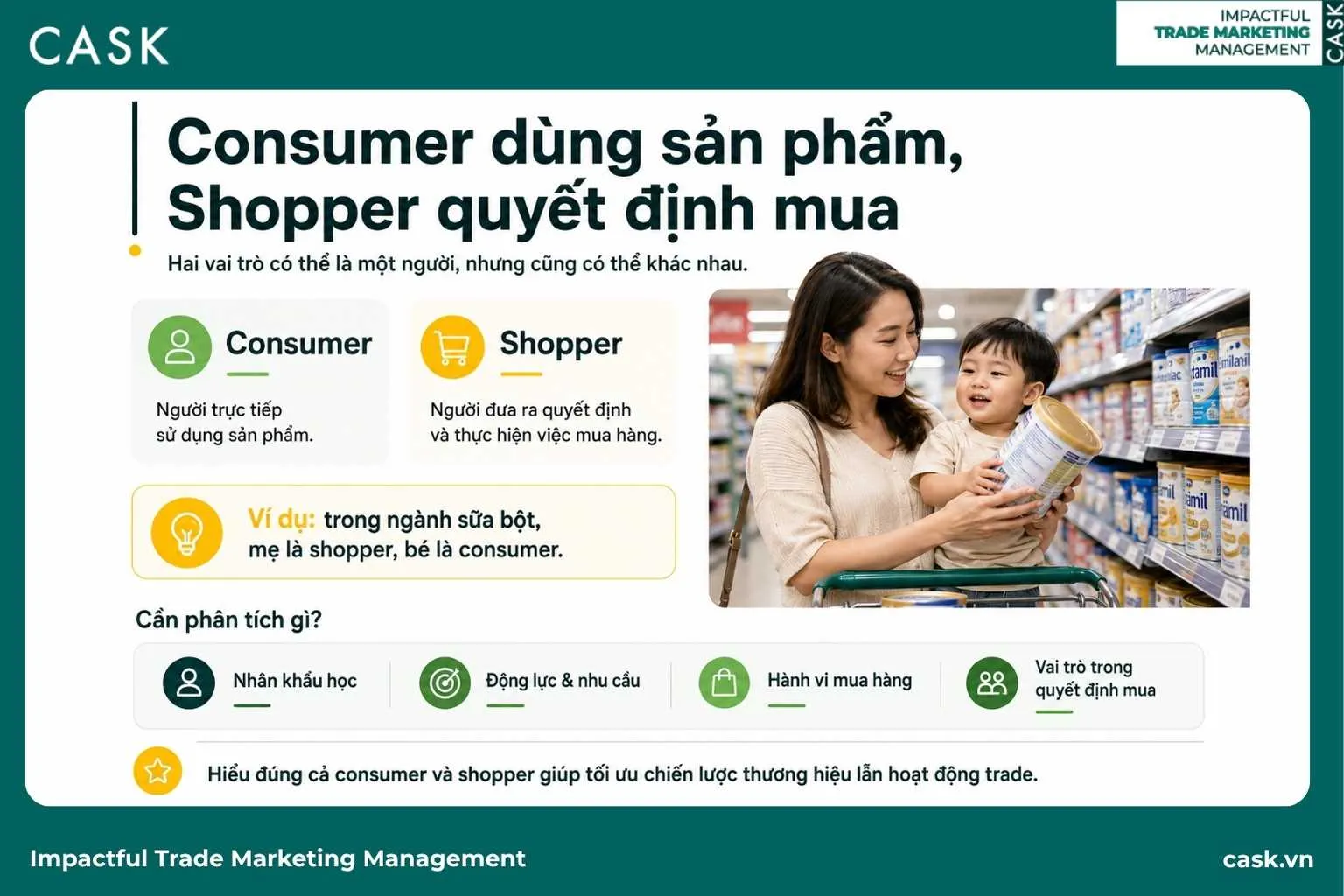 phân biệt consumer và shopper