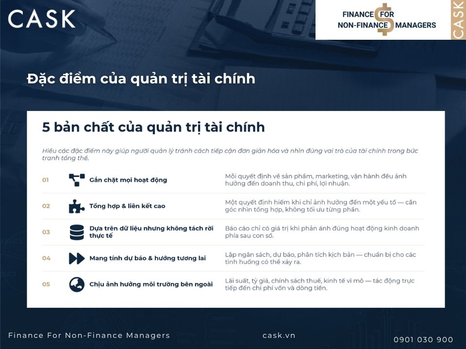 đặc điểm của quản trị tài chính doanh nghiệp