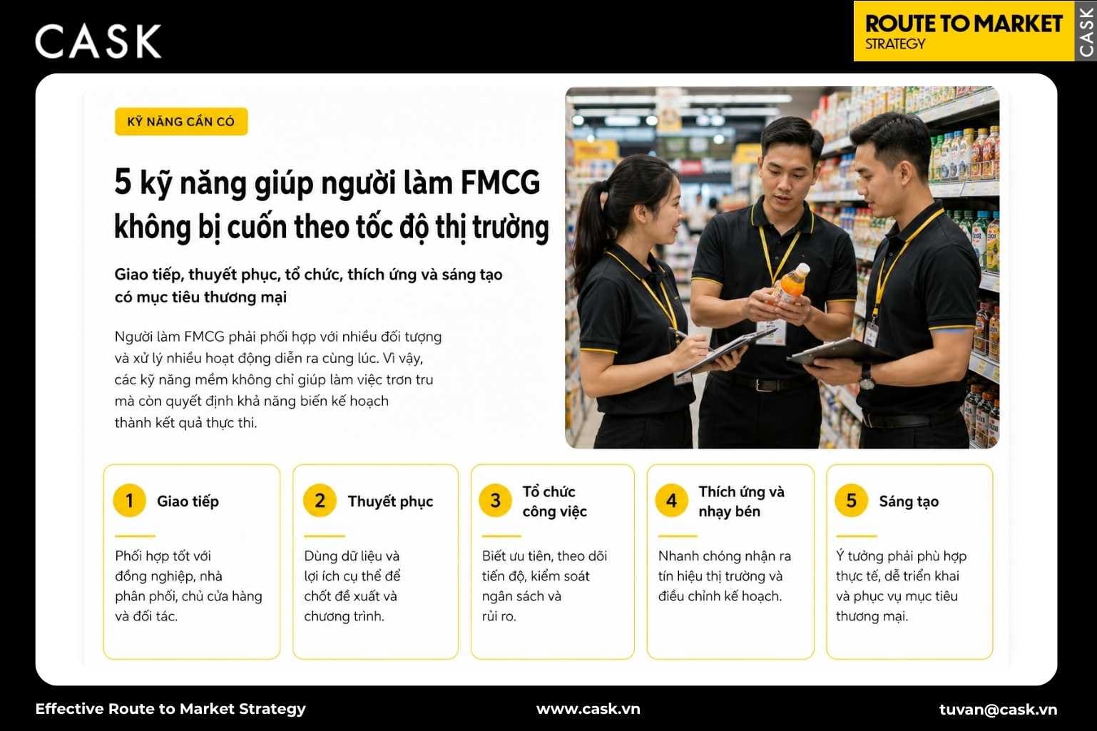 kỹ năng cần có của người làm FMCG
