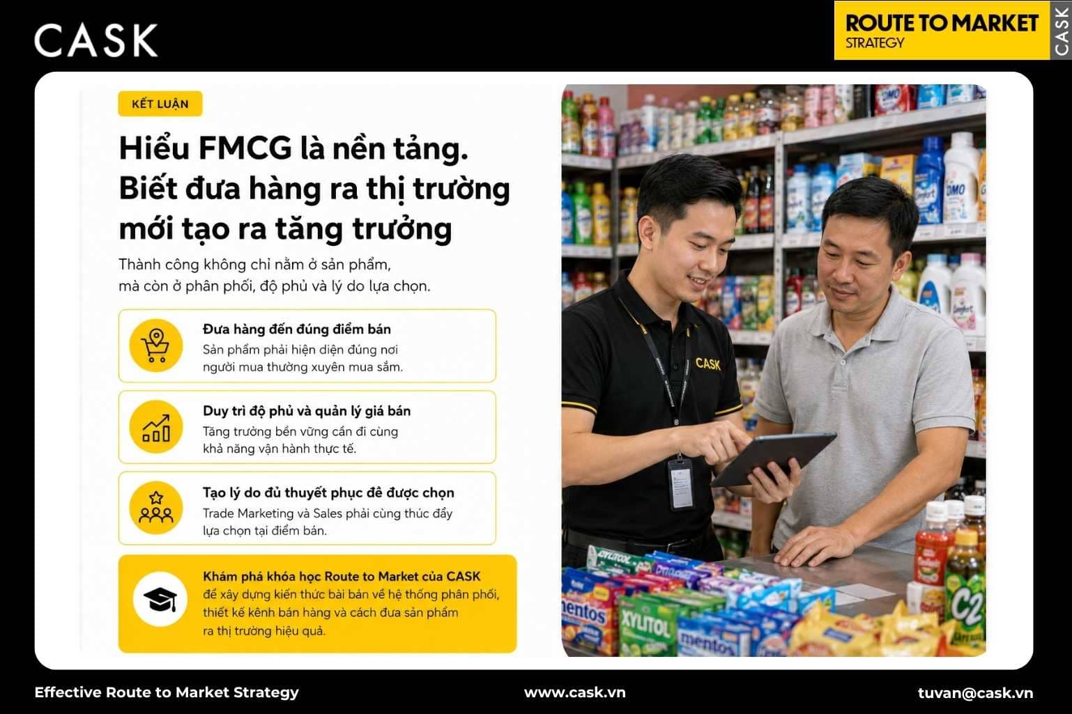 kết luận về đưa hàng ra thị trường