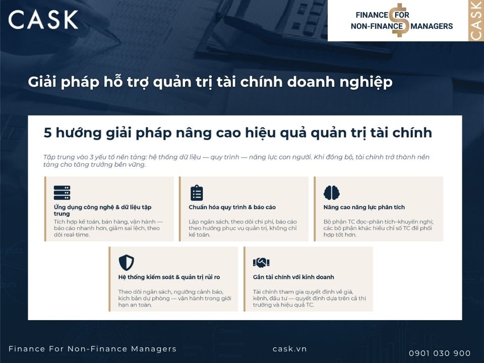 giải pháp hỗ trợ quản trị tài chính doanh nghiệp