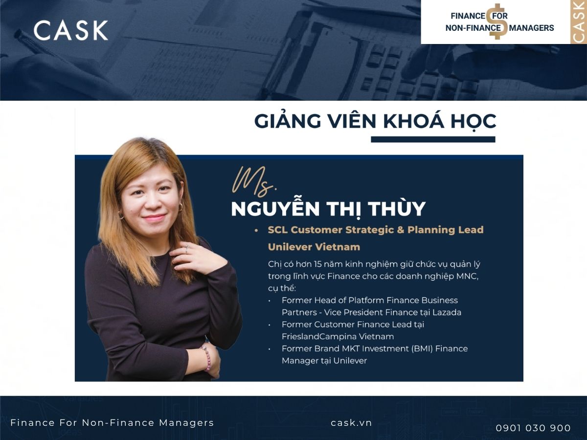 giảng viên khóa học quản trị tài chính doanh nghiệp tại CASK