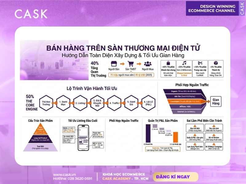 hướng dẫn bán hàng trên sàn thương mại điện tử