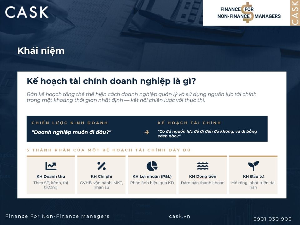 kế hoạch tài chính doanh nghiệp là gì