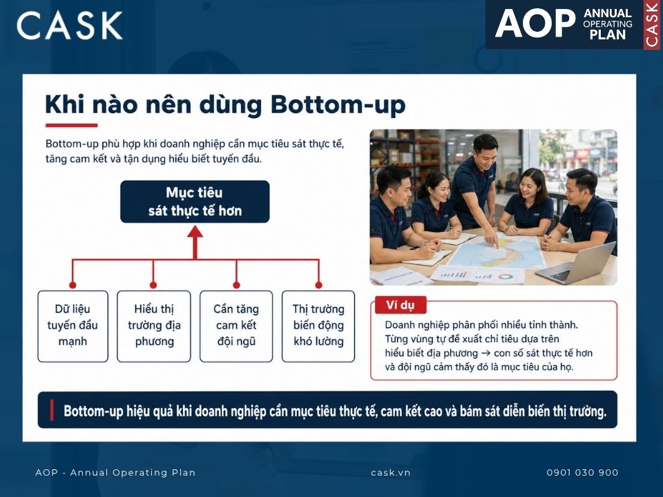 khi nào nên dùng bottom-up