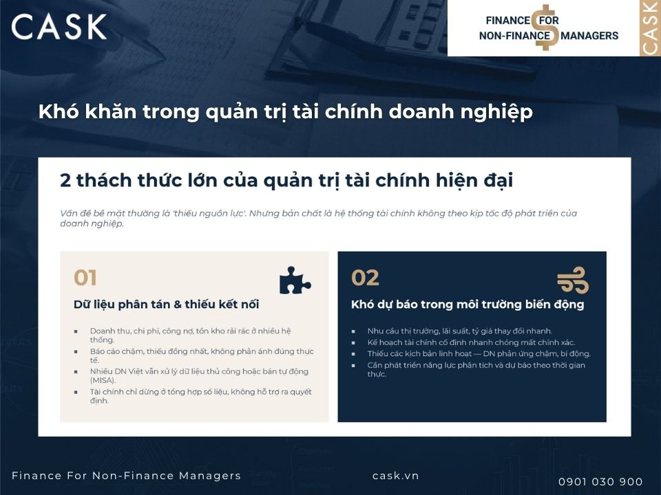 khó khăn trong quản trị tài chính doanh nghiệp