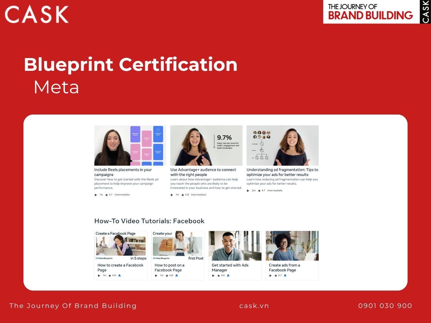 chứng chỉ marketing mạng xã hội chính thức từ meta