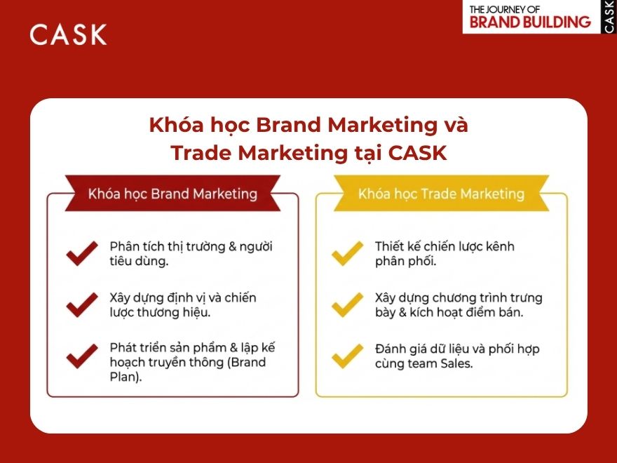 Khóa học Brand Marketing và Trade Marketing tại CASK có gì