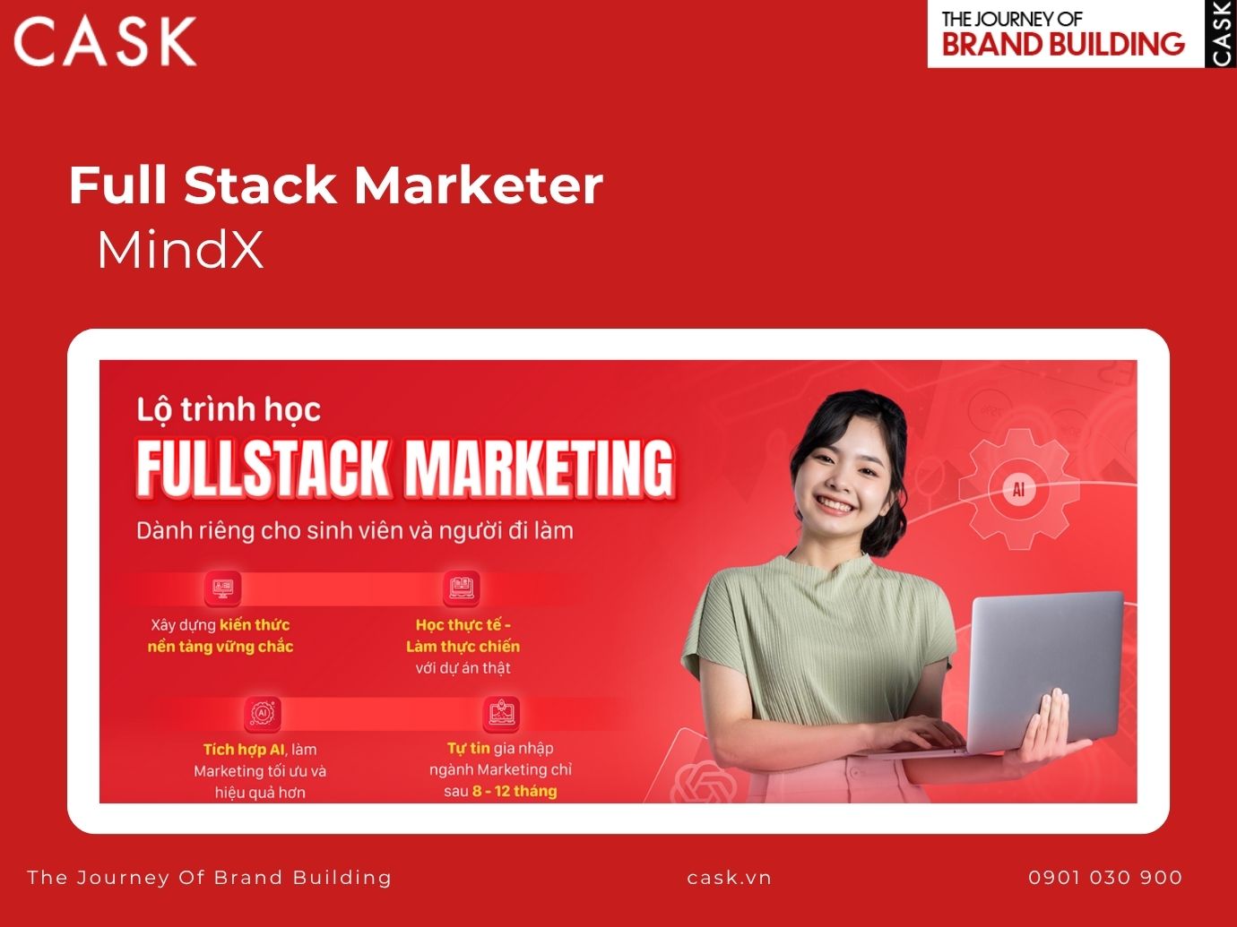 khóa học full stack marketer của mindx