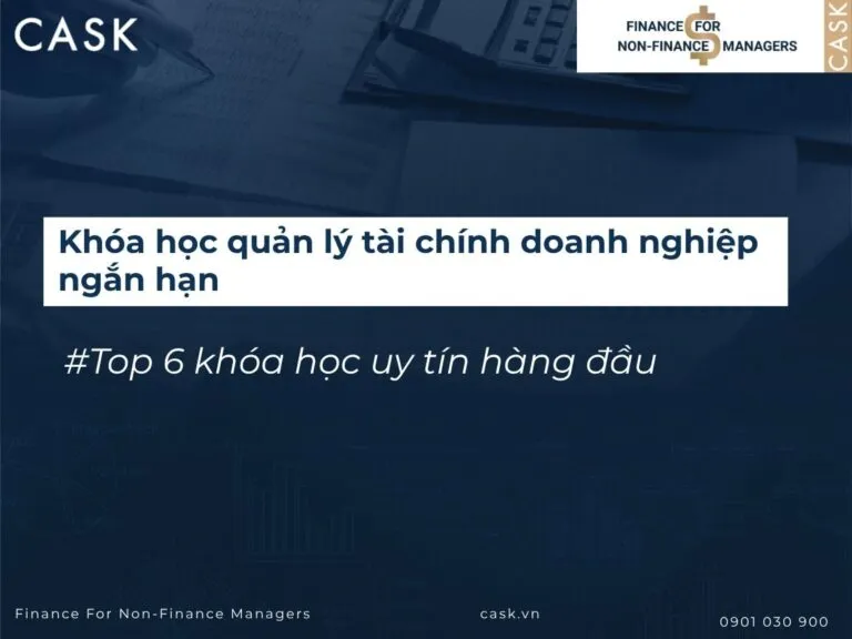 Khóa học tài chính doanh nghiệp ngắn hạn cho nhà Quản lý