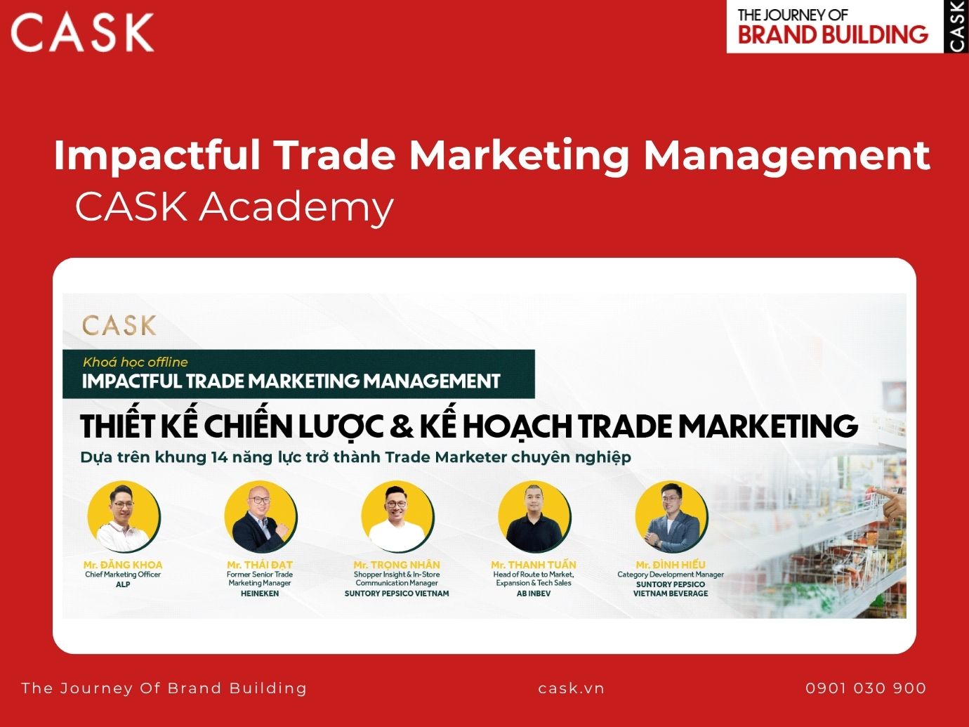 khóa học impactful trade marketing management của cask academy