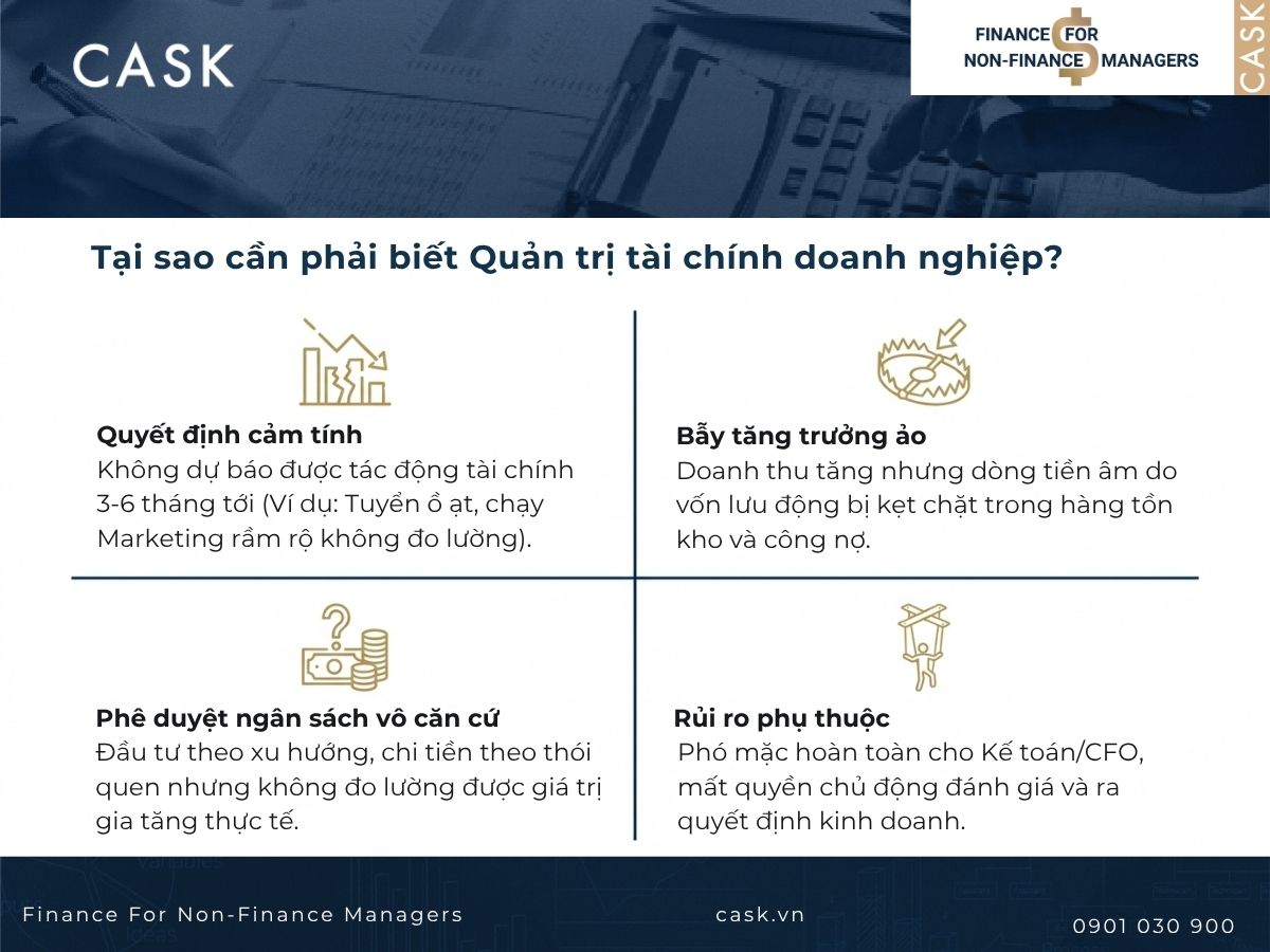 lí do cần biết quản trị tài chính doanh nghiệp