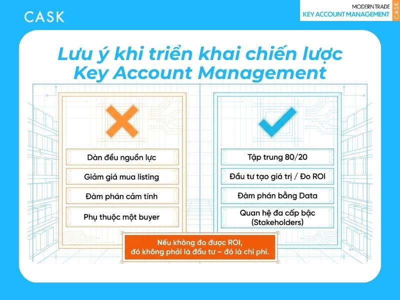 lưu ý khi làm key account management