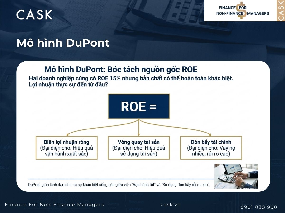 mô hình dupont trong phân tích báo cáo tài chính
