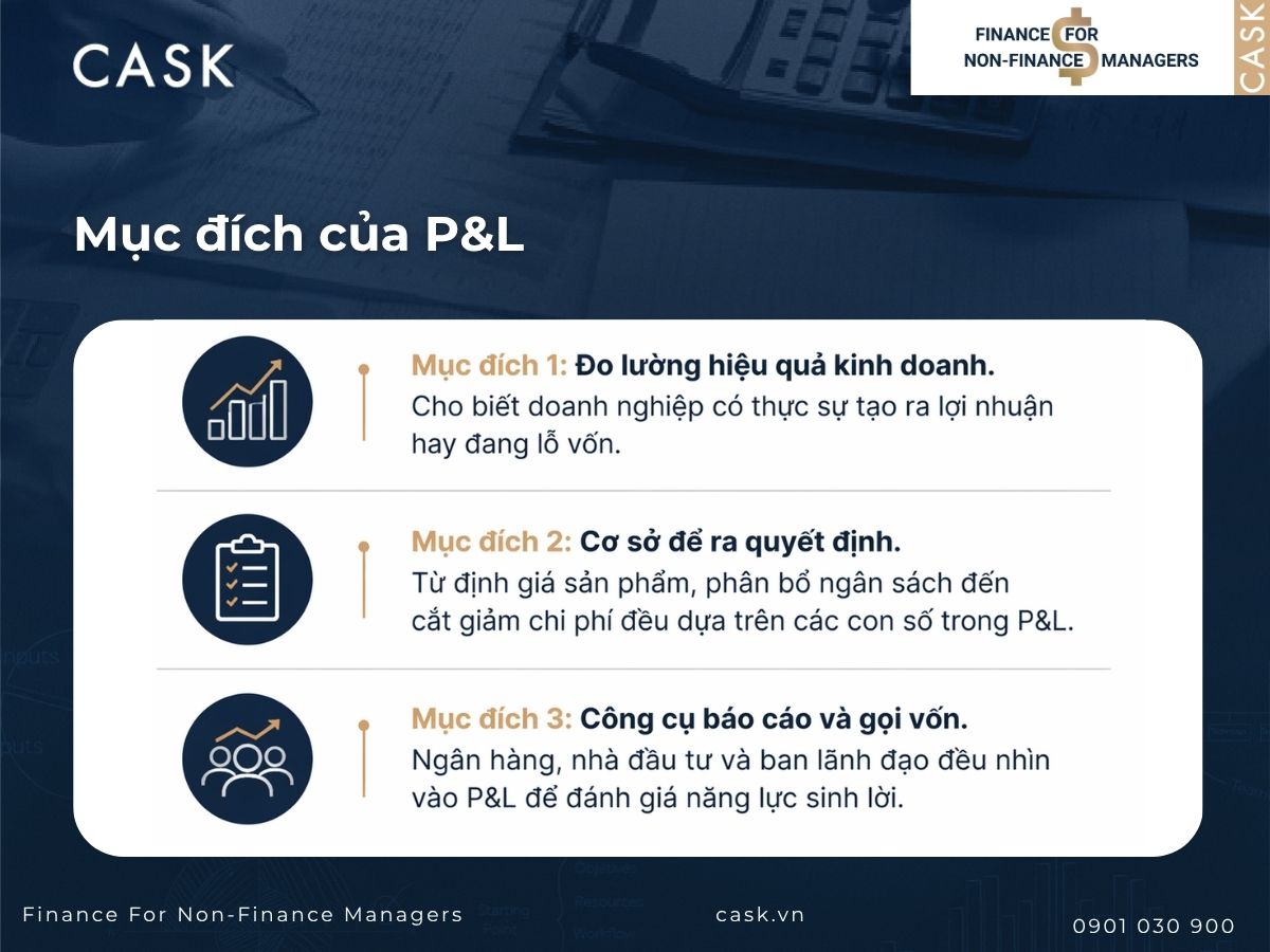 mục đích của p&l