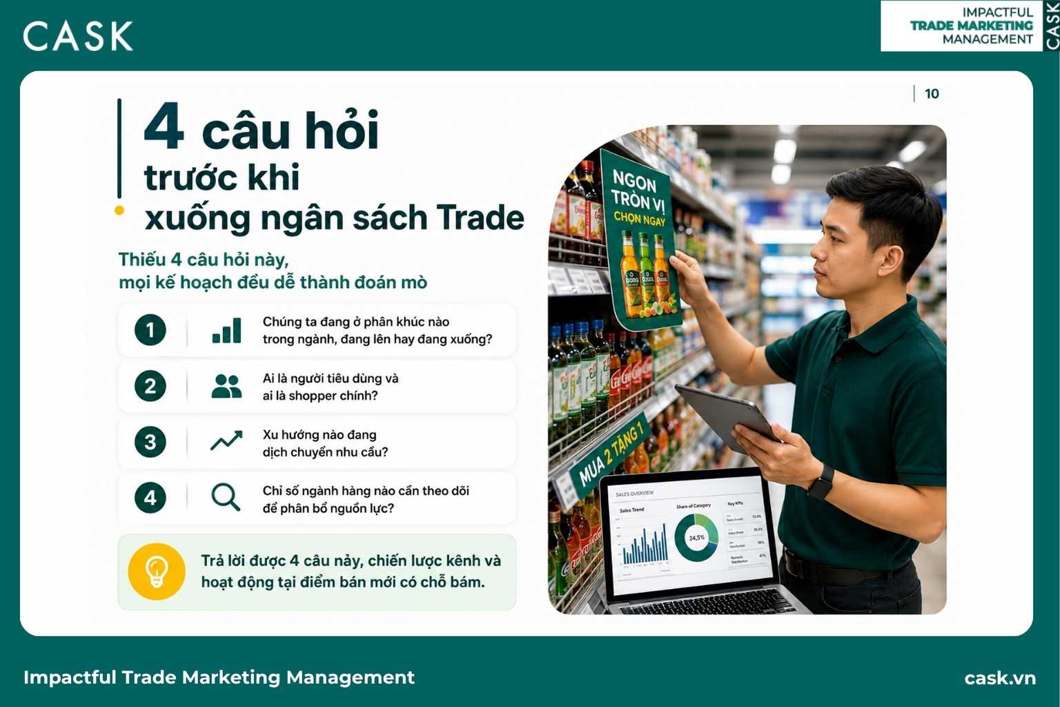 bốn câu hỏi cần trả lời trước khi chi ngân sách Trade