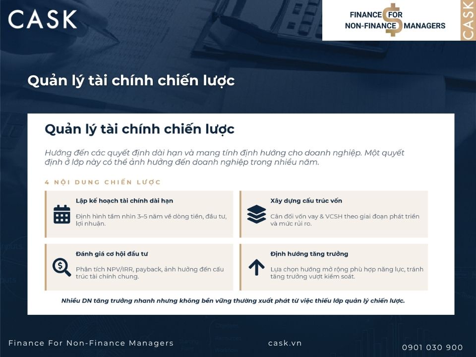 quản lý tài chính chiến lược