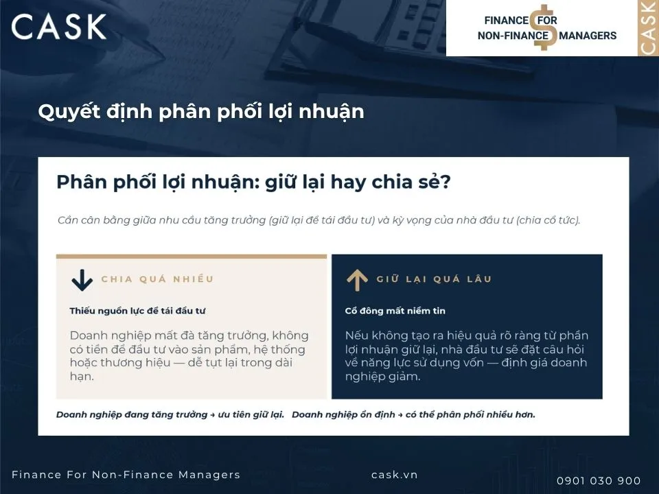 quyết định phân phối lợi nhuận trong quản trị tài chính