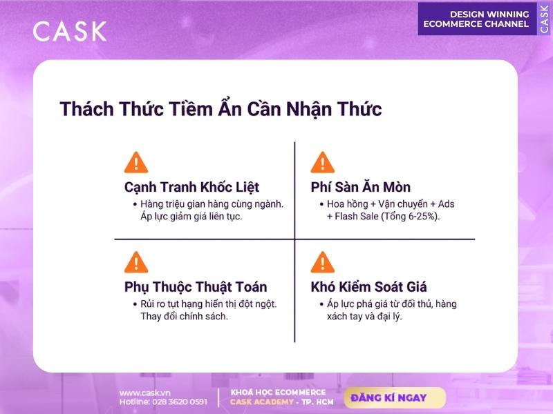 rủi ro bán hàng trên sàn thương mại điện tử