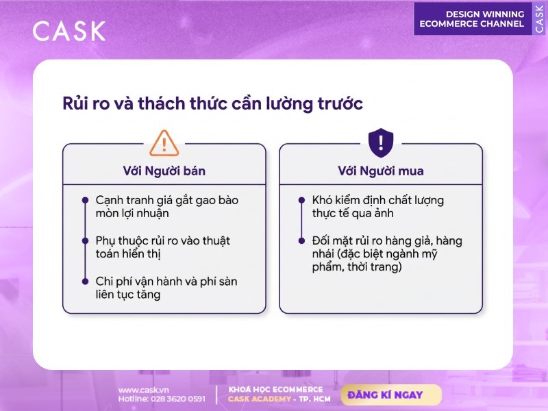 rủi ro và thách thức trên marketplace với người bán và người mua
