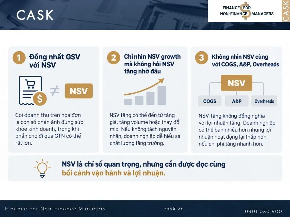 sai lầm khi đọc net sales value