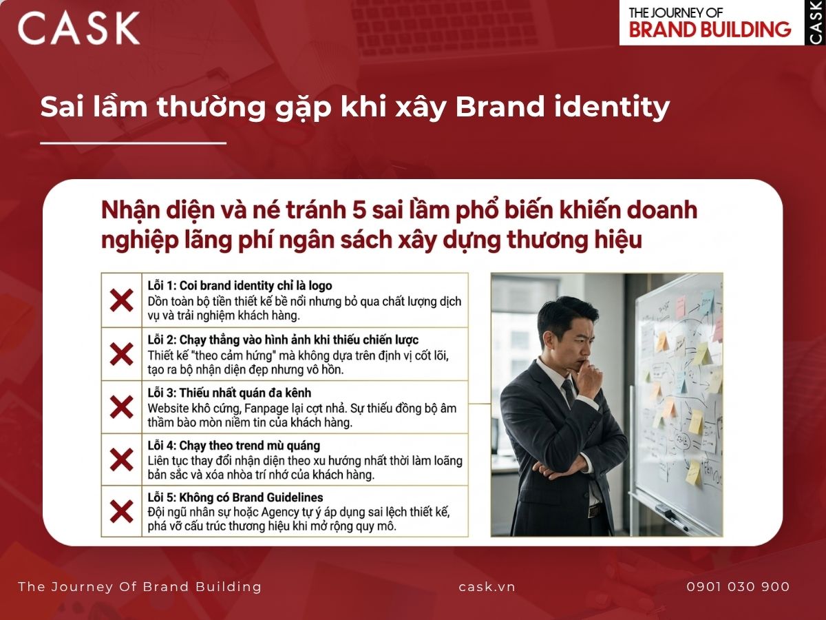 sai lầm khi xây dựng brand identity