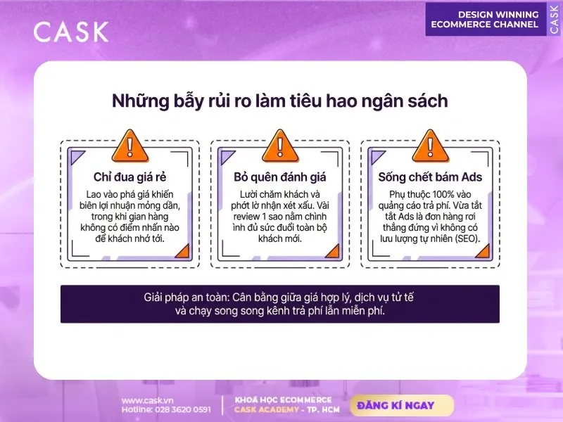những sai lầm thường gặp khi marketing trên sàn thương mại điện tử
