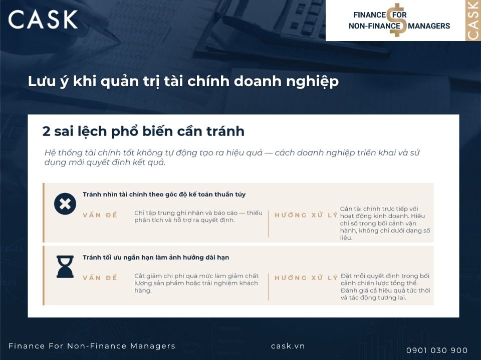 sai lầm trong quản trị tài chính doanh nghiệp