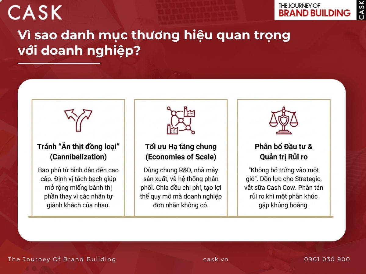 tầm quan trọng của danh mục thương hiệu