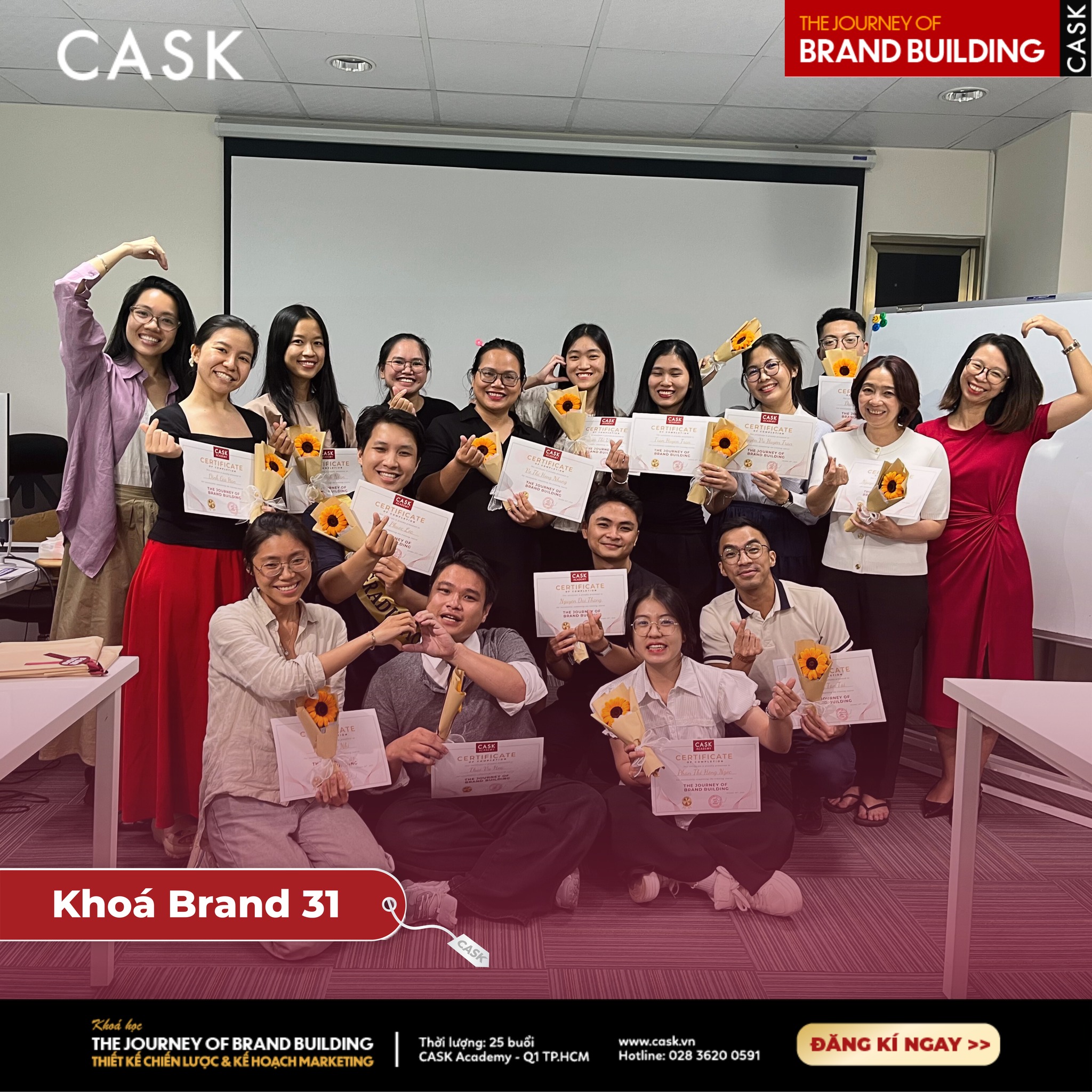 Tốt nghiệp khóa Brand tại CASK
