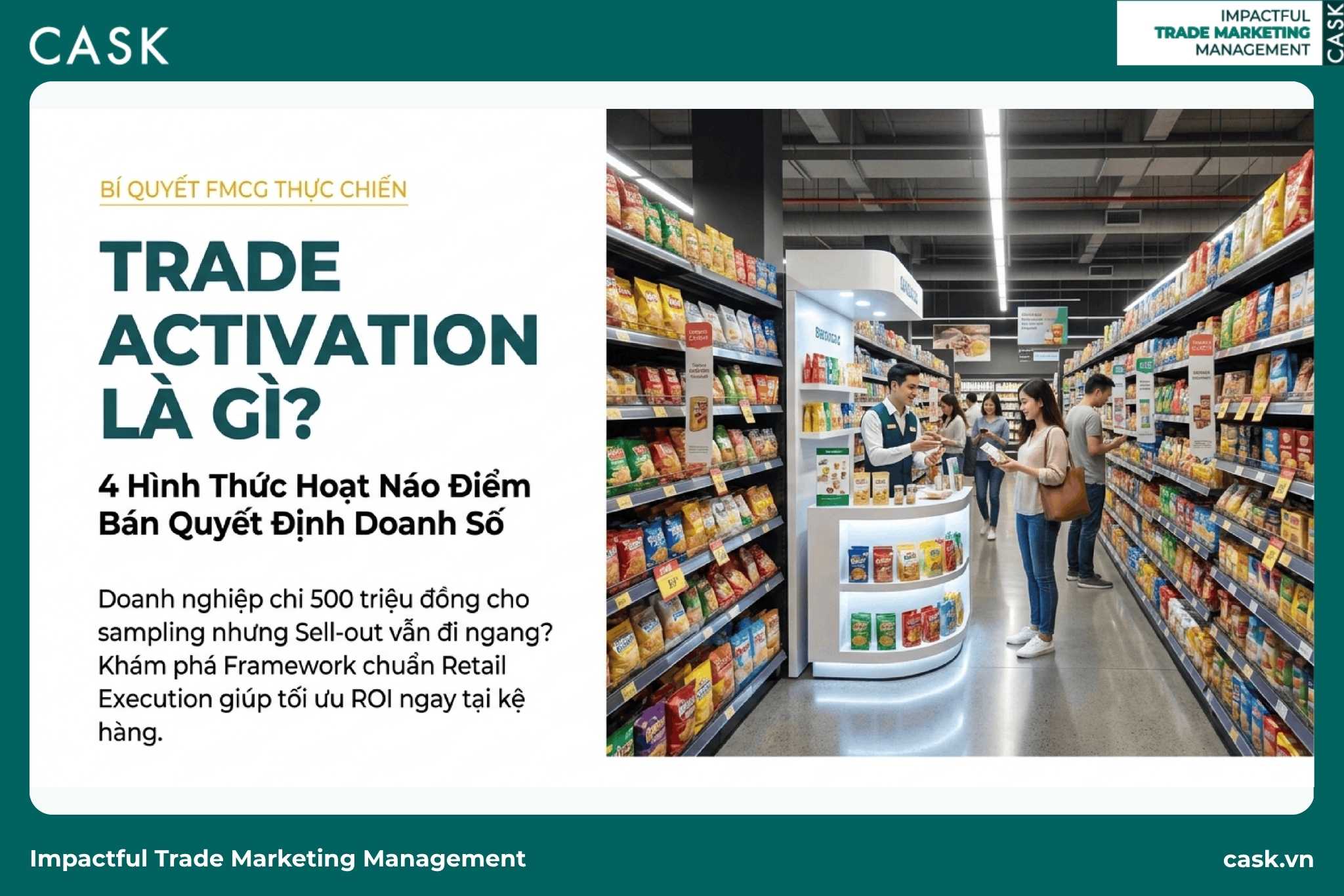 trade activation & shopper chọn hàng trên kệ siêu thị