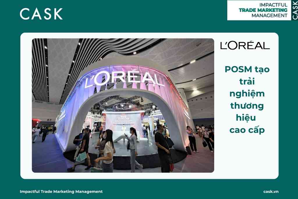 L'Oréal: POSM tạo trải nghiệm thương hiệu cao cấp