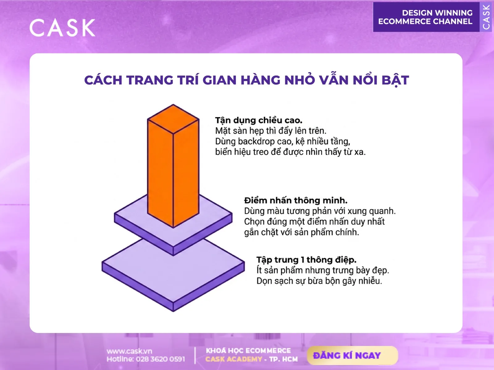 trang trí gian hàng nhỏ