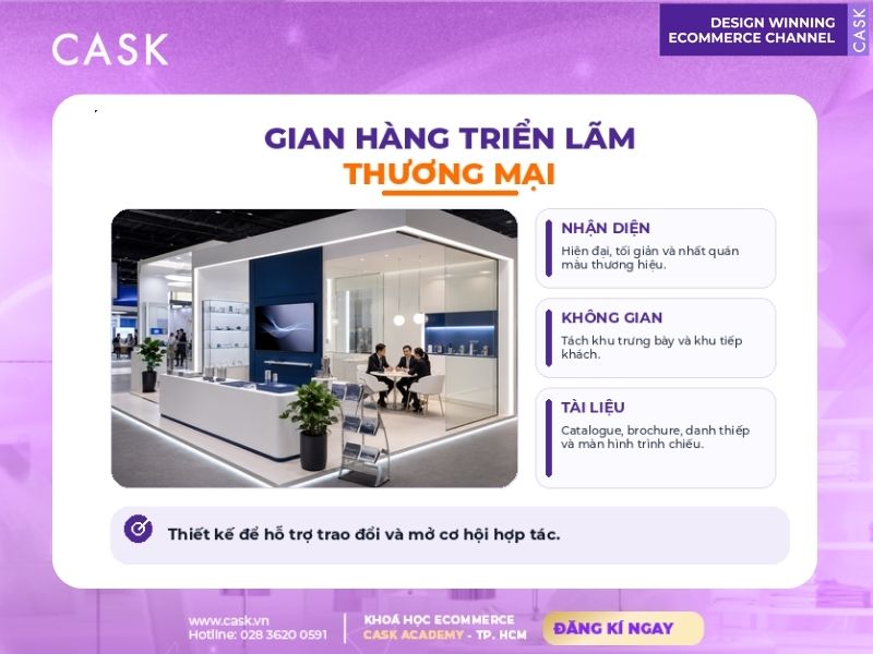 trang trí gian hàng triển lãm thương mại