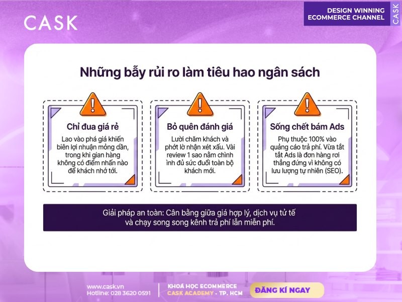 những sai lầm thường gặp khi marketing trên sàn
